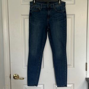 Sam Edelman The Kitten mid rise skinny ankle jeans. Medium blue, Sz 28